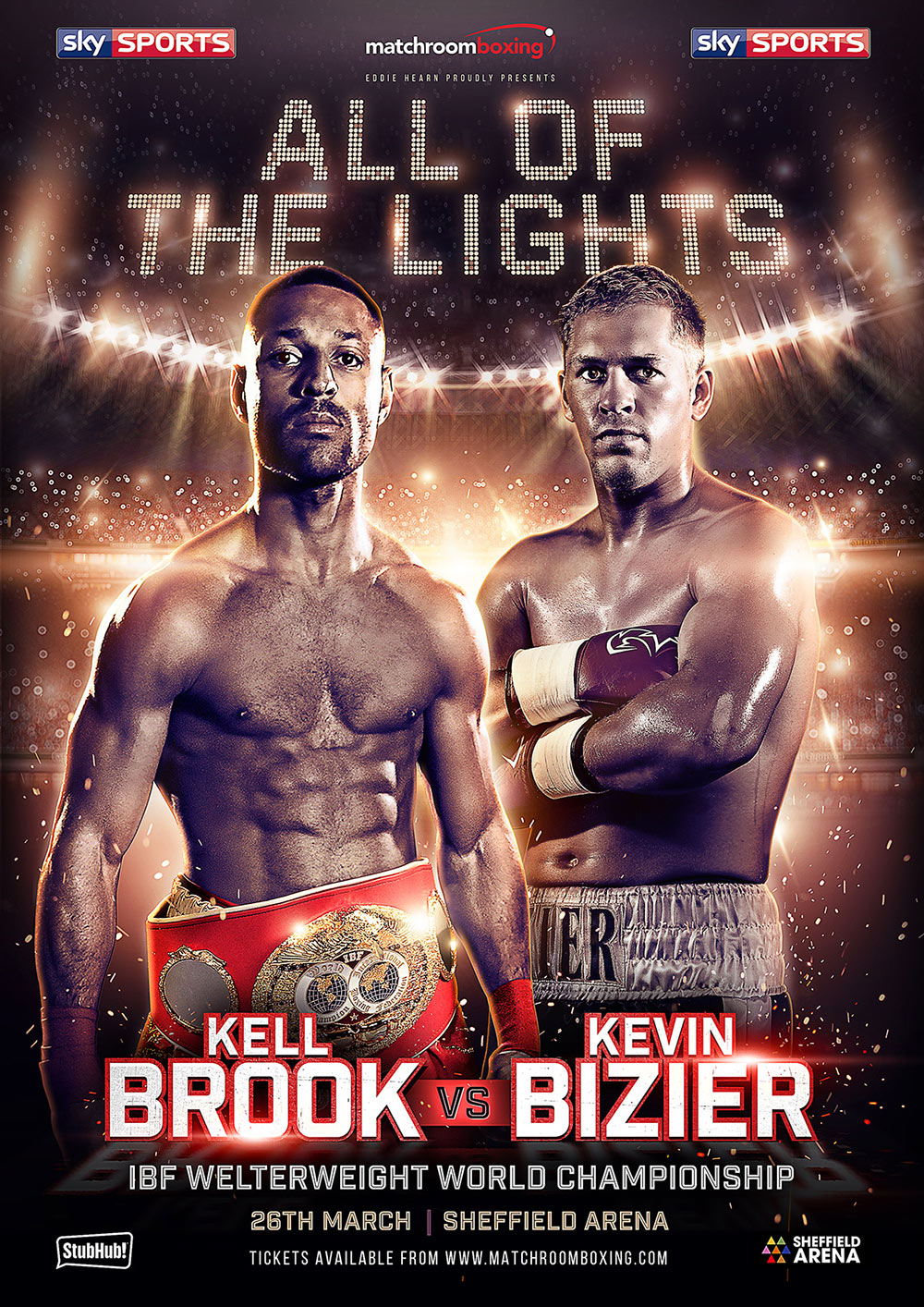 all of the lights kell brook sheffield boxing poster design