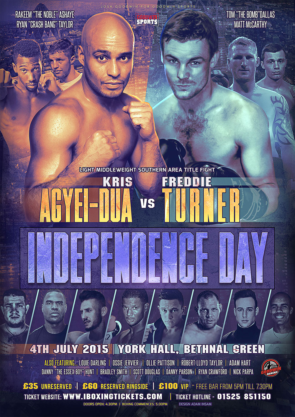 independence day boxing poster design