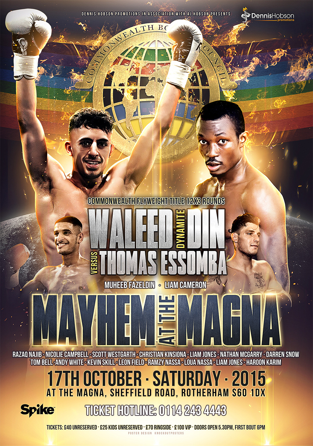 sheffield magna boxing poster design
