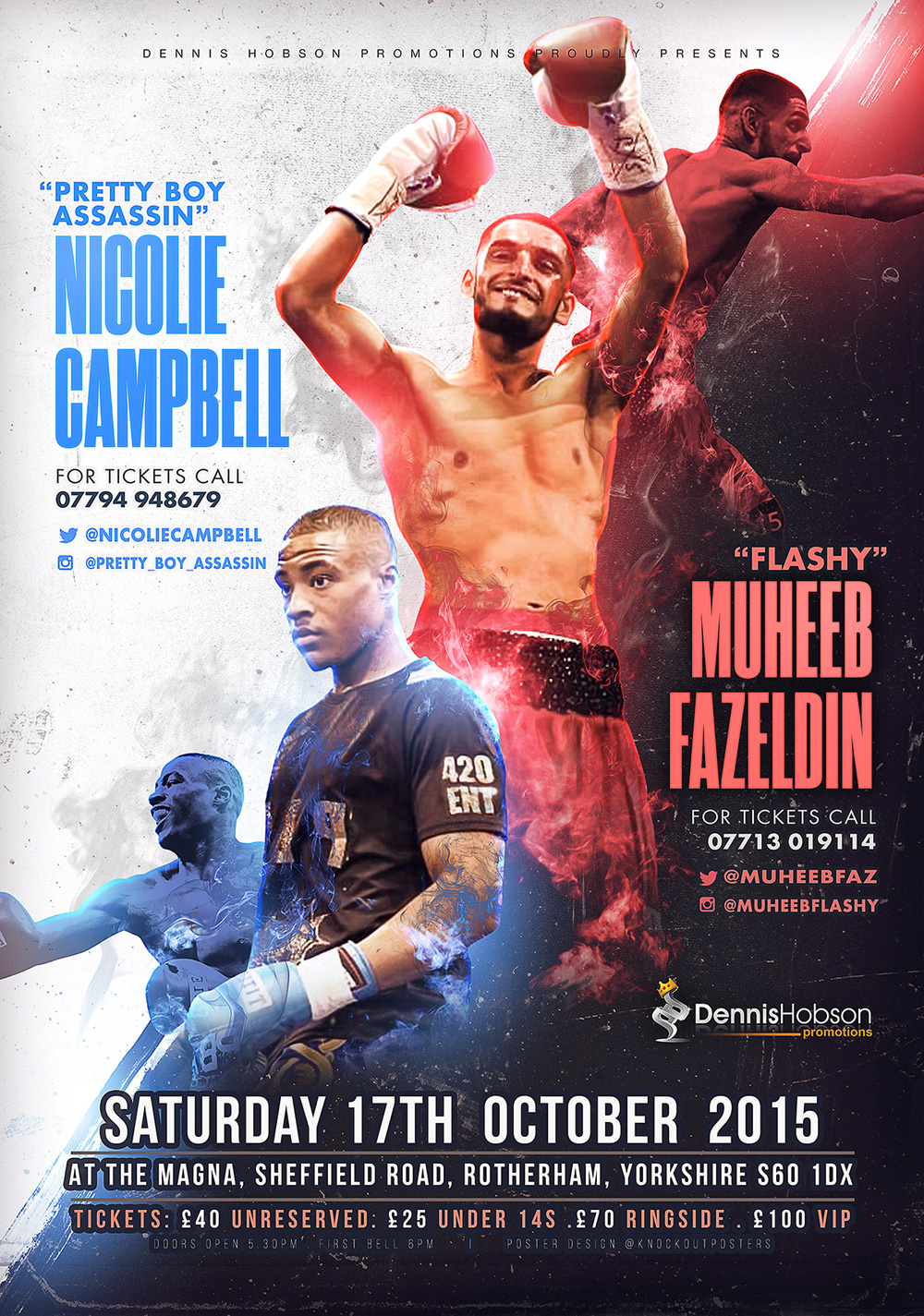 sheffield muheeb boxing poster design