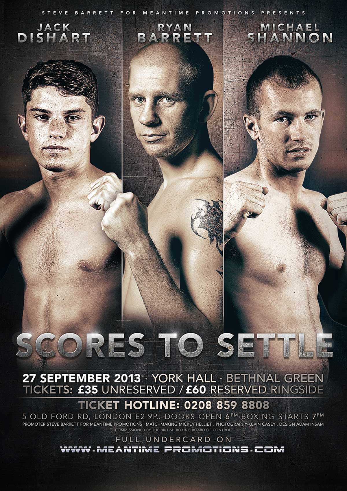 scores boxing poster design
