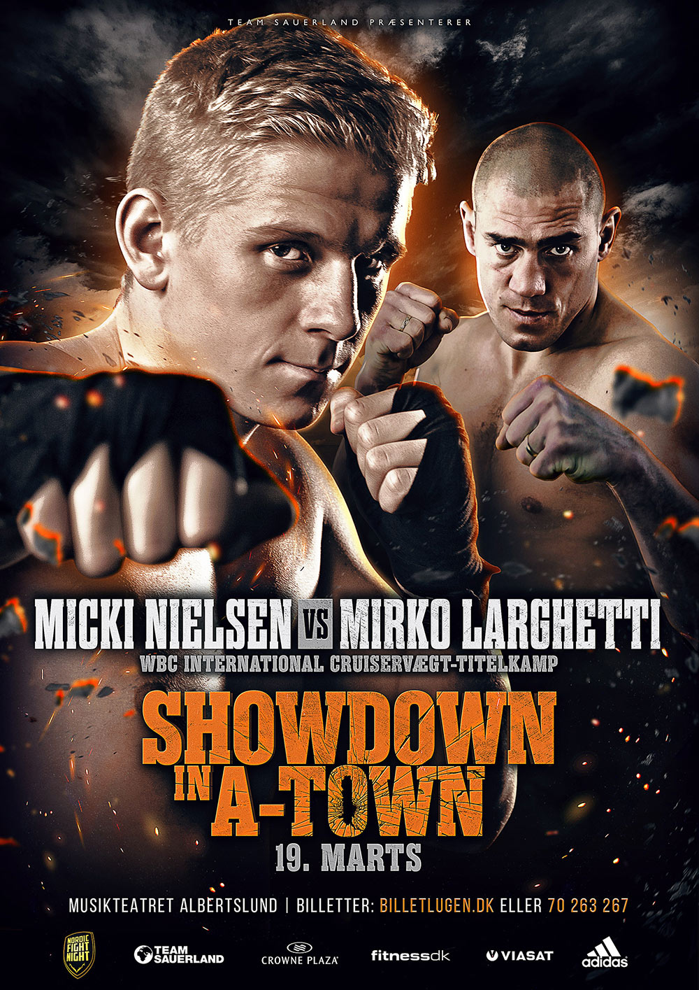 micki nielsen mirko larghetti boxing poster design