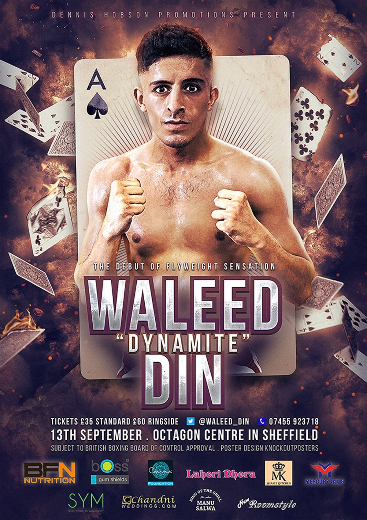 waleed mike boxing poster design
