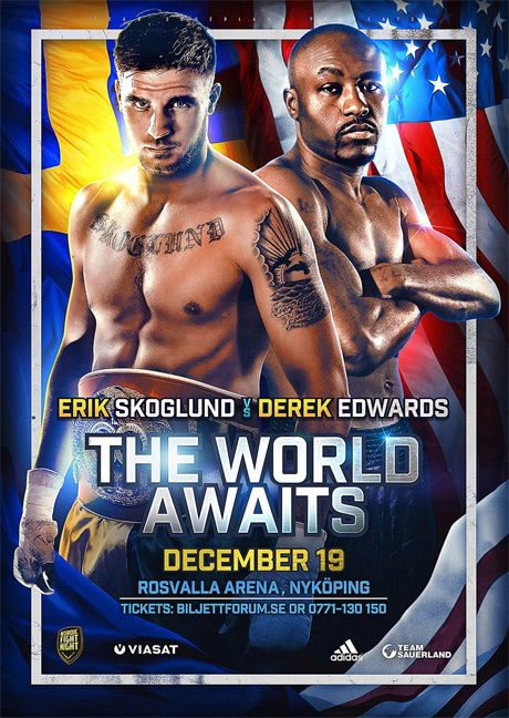 the world awaits boxing poster design
